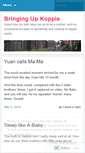 Mobile Screenshot of koppiemama.wordpress.com