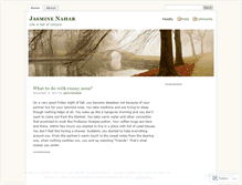 Tablet Screenshot of jasminenahar.wordpress.com