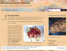 Tablet Screenshot of mommysauruswrecks.wordpress.com