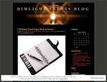 Tablet Screenshot of dimlightevents.wordpress.com