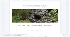 Desktop Screenshot of homeschooldays.wordpress.com