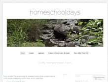 Tablet Screenshot of homeschooldays.wordpress.com