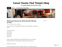 Tablet Screenshot of flickthorpe.wordpress.com