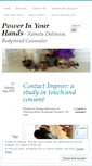 Mobile Screenshot of powerinyourhands.wordpress.com