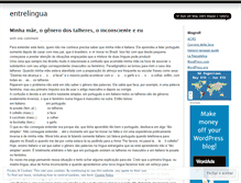 Tablet Screenshot of entrelingua.wordpress.com
