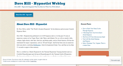 Desktop Screenshot of hypnotistdavehill.wordpress.com