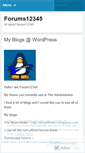Mobile Screenshot of forums12345.wordpress.com