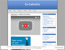 Tablet Screenshot of excatholics.wordpress.com