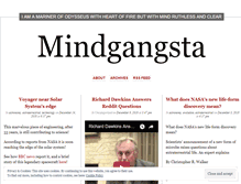 Tablet Screenshot of mindgangsta.wordpress.com