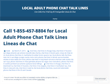 Tablet Screenshot of localadultphonechattalklines.wordpress.com