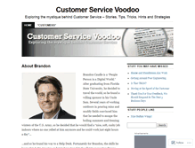 Tablet Screenshot of customerservicevoodoo.wordpress.com