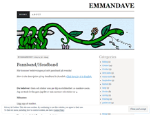Tablet Screenshot of emmandave.wordpress.com