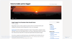 Desktop Screenshot of howtomakepenisbiggerinfo.wordpress.com