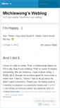 Mobile Screenshot of michiewong.wordpress.com
