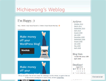 Tablet Screenshot of michiewong.wordpress.com