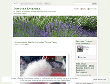 Tablet Screenshot of discoverlavender.wordpress.com