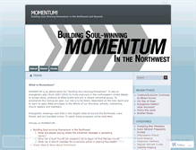 Tablet Screenshot of npucmomentum.wordpress.com