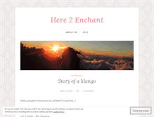 Tablet Screenshot of here2enchant.wordpress.com