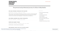 Desktop Screenshot of givingbackgrowingstrong.wordpress.com