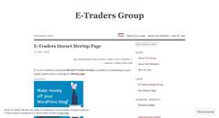 Desktop Screenshot of etradersgroup.wordpress.com