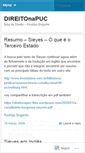 Mobile Screenshot of direitonapuc.wordpress.com