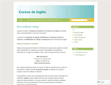 Tablet Screenshot of cursosingles.wordpress.com