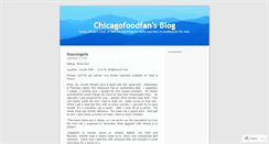 Desktop Screenshot of chicagofoodfan.wordpress.com