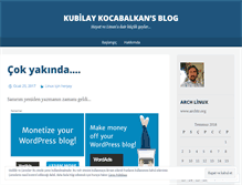 Tablet Screenshot of kubilaykocabalkan.wordpress.com