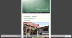 Desktop Screenshot of heritagesentinel.wordpress.com