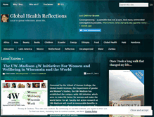 Tablet Screenshot of globalhealthreflections.wordpress.com