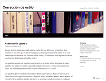 Tablet Screenshot of correccionestilo.wordpress.com