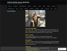 Tablet Screenshot of goodnewsaboutnigeria.wordpress.com