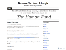 Tablet Screenshot of becauseyouneedalaugh.wordpress.com
