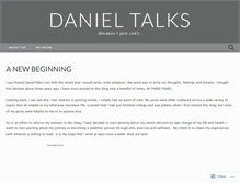 Tablet Screenshot of danieltalks.wordpress.com