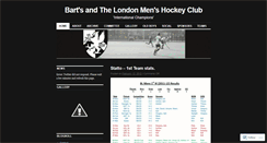 Desktop Screenshot of bartslondonhockey.wordpress.com