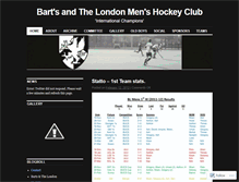 Tablet Screenshot of bartslondonhockey.wordpress.com