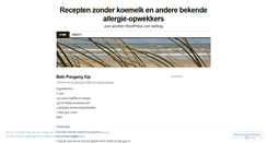 Desktop Screenshot of etenzonderkoemelk.wordpress.com