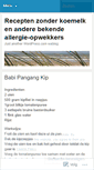 Mobile Screenshot of etenzonderkoemelk.wordpress.com