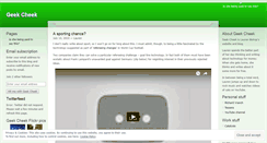 Desktop Screenshot of geekcheek.wordpress.com