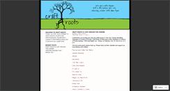 Desktop Screenshot of craftroots.wordpress.com