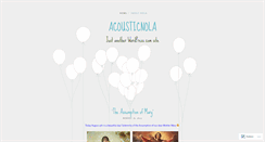 Desktop Screenshot of acousticnola.wordpress.com