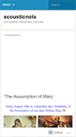 Mobile Screenshot of acousticnola.wordpress.com