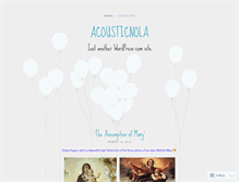 Tablet Screenshot of acousticnola.wordpress.com