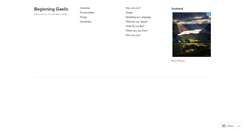 Desktop Screenshot of beginninggaelic.wordpress.com