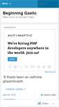 Mobile Screenshot of beginninggaelic.wordpress.com