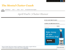 Tablet Screenshot of mentalcluttercoach.wordpress.com