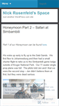 Mobile Screenshot of nickrosenfeld.wordpress.com