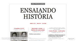 Desktop Screenshot of ensaiandohistoria.wordpress.com