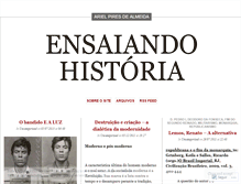 Tablet Screenshot of ensaiandohistoria.wordpress.com