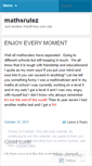 Mobile Screenshot of mathsrulez.wordpress.com